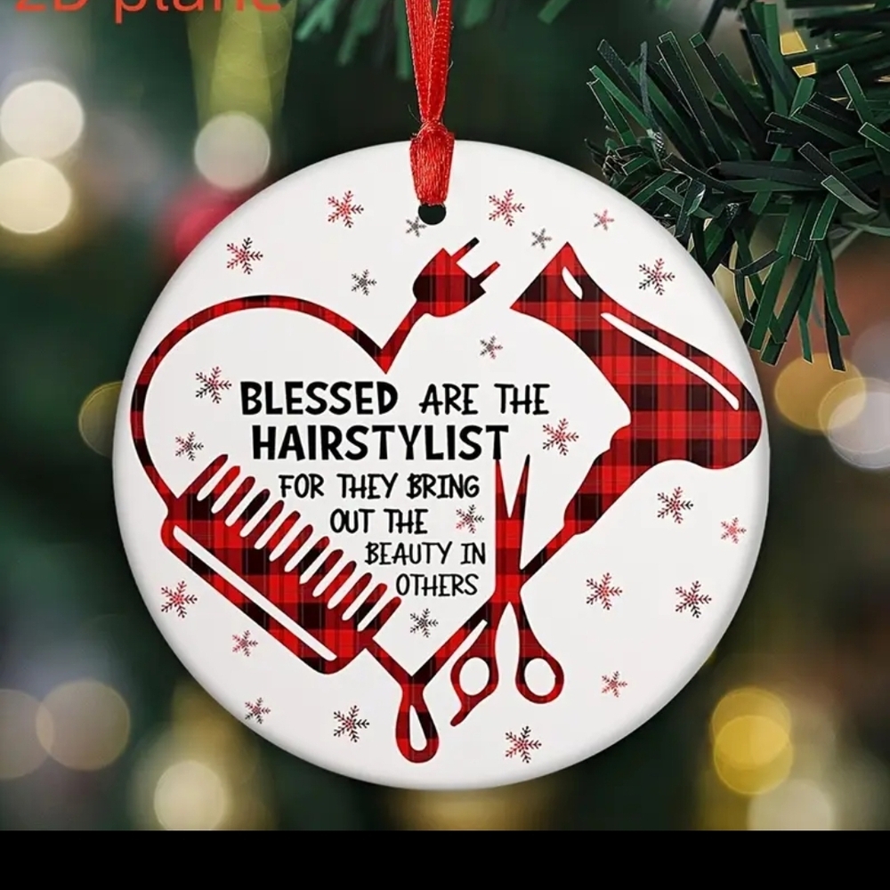 Blessed are the Hairstylist Ornament Christmas Holiday NWT